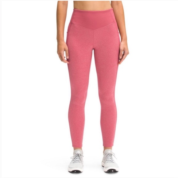 The North Face Pants - The North Face Sz L “Dune Sky Tight” Ribbed Leggings in “Slate Rose” Pink